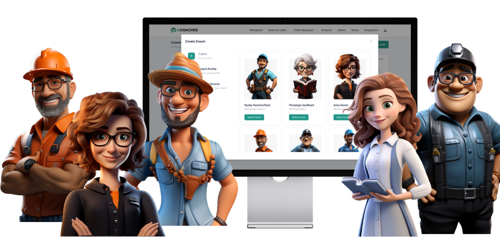 Create a photorealistic header image featuring a futuristic digital coaching environment. The central subject should be a sleek, customized AI avatar with a friendly expression, designed to engage users. The composition should include a modern, minimalistic coaching space with soft seating and a high-tech interface displaying vibrant data analytics. Use warm, inviting lighting to create an approachable atmosphere, with a color palette of soft blues, greens, and accents of gold to convey wisdom and tranquility. The camera angle should be slightly above eye level, showcasing the avatar as the focal point, while implying a personal connection with the viewer. Include textures such as smooth, reflective surfaces for the futuristic tech elements and soft fabrics for the seating. Environmental elements may include gentle plants in the background and framed motivational quotes on the walls. Style references can include elements from contemporary tech and wellness design. Technical specifications: 8K resolution, hyperrealistic details that bring the scene to life., ultra high resolution, photorealistic, 8K, hyperdetailed, cinematic lighting