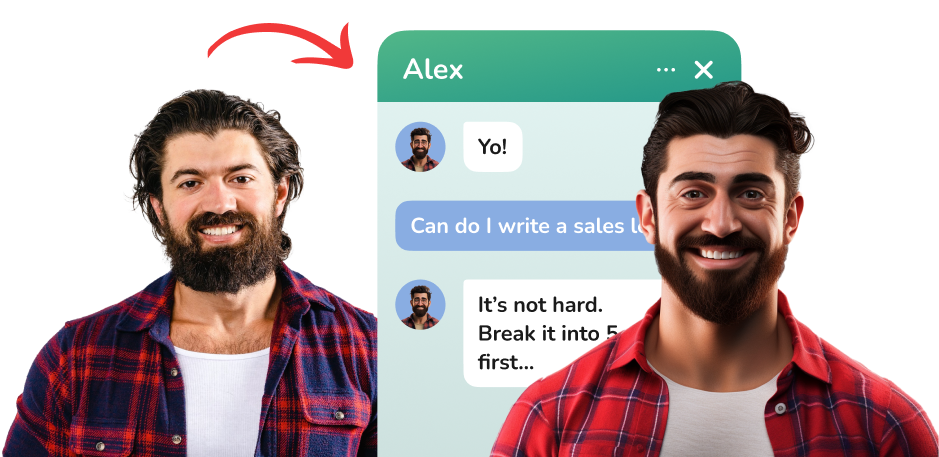 A hyperrealistic image of a digital avatar chatbot, designed to represent a personalized and friendly assistant. The avatar should have a sleek, modern appearance with soft, glowing features and bright, inviting eyes. It's set in an office background with warm, soft diffused lighting that creates a welcoming atmosphere. The color palette includes calming blues and greens, enhancing the friendly character of the avatar. The camera angle is slightly low to emphasize the avatar's welcoming pose, while the texture of the avatar's digital skin appears smooth and high-tech. In the background, there are elements like a computer, books, and motivational posters to illustrate a coaching environment, all captured in ultra-detailed 8K resolution, reminiscent of the style of contemporary digital art.